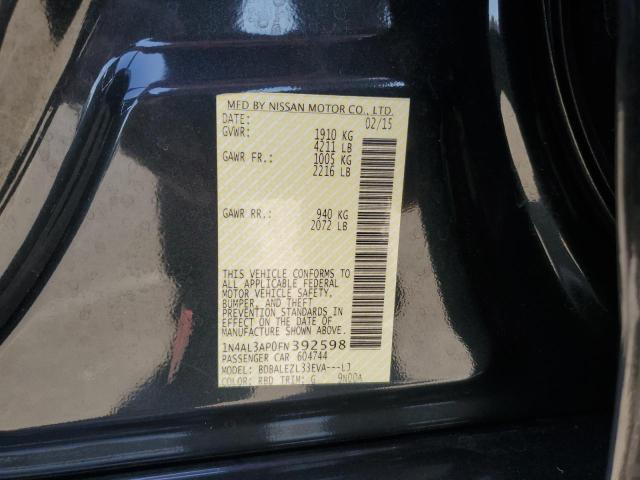 2015 NISSAN ALTIMA 2.5 1N4AL3AP0FN392598