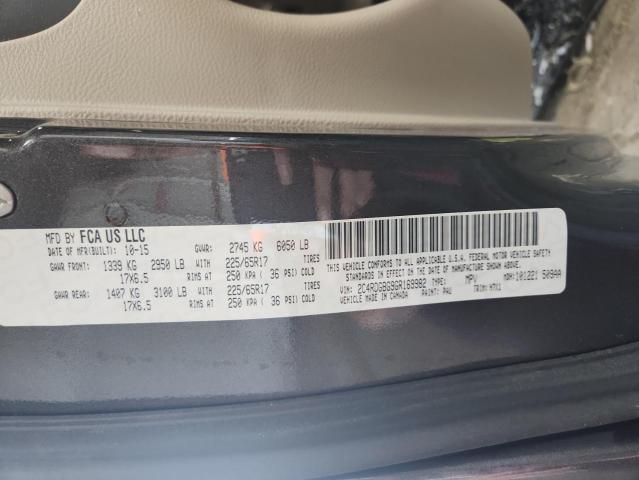2016 DODGE GRAND CARA 2C4RDGBG9GR169982