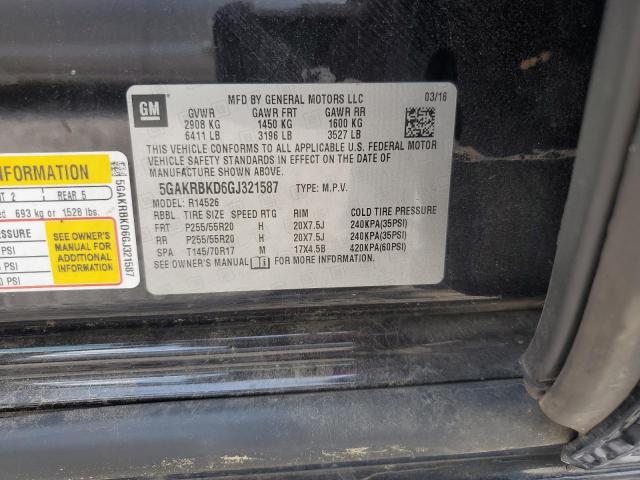 2016 BUICK ENCLAVE 5GAKRBKD6GJ321587