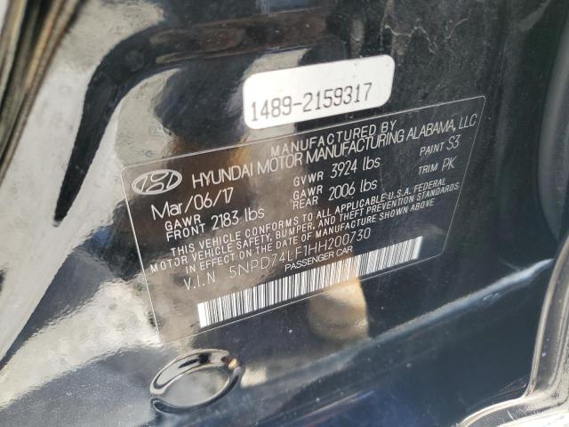 2017 HYUNDAI ELANTRA SE - 5NPD74LF1HH200730