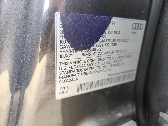 2021 AUDI Q8 PRESTIG WA1CVAF16MD030309