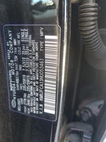 2022 HYUNDAI TUCSON SEL KM8JFCA13NU053461