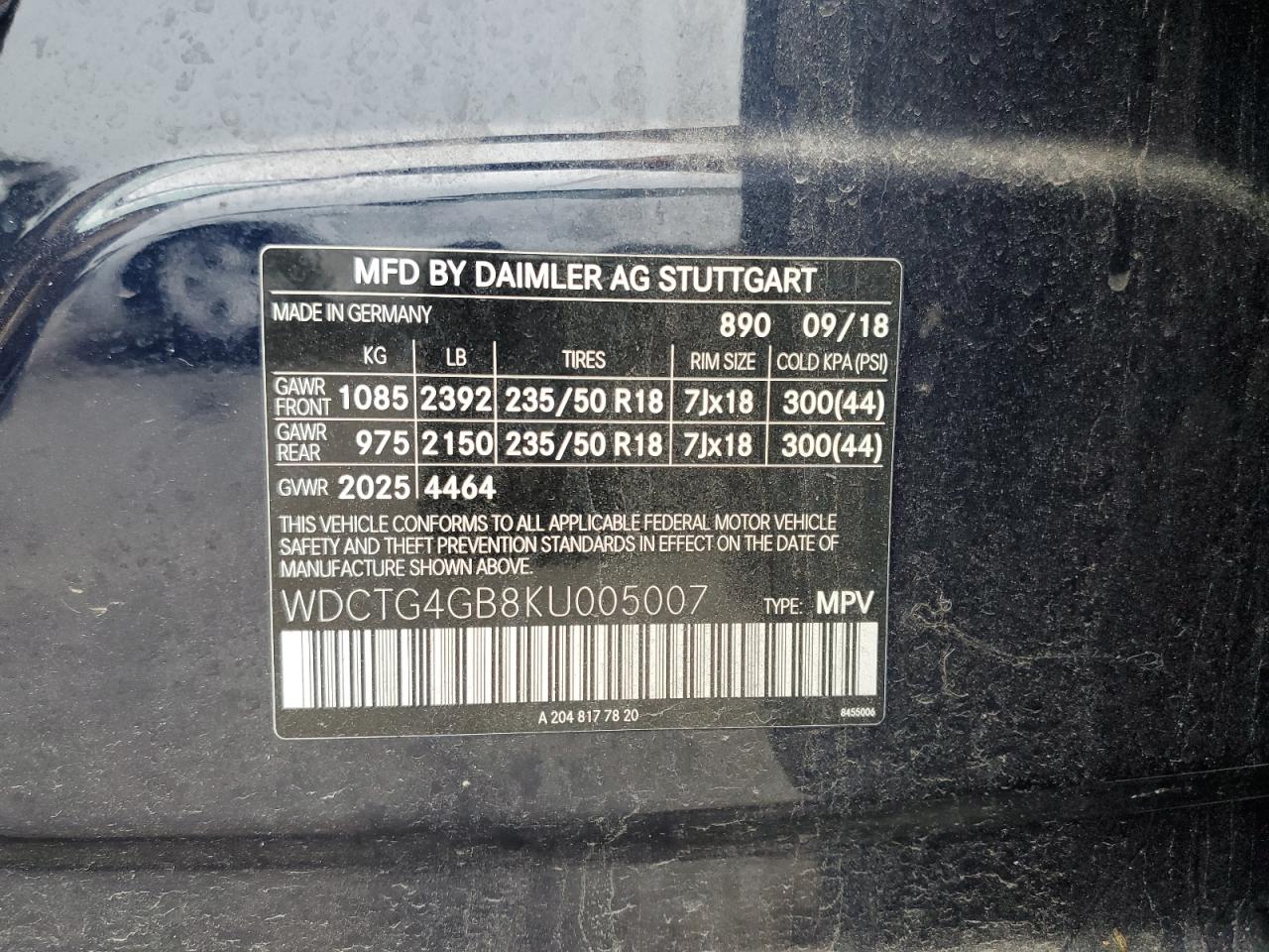 MERCEDES-BENZ GLA-CLASS 250 4MATIC