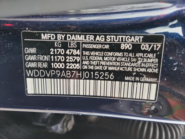 2017 MERCEDES-BENZ B 250E WDDVP9AB7HJ015256