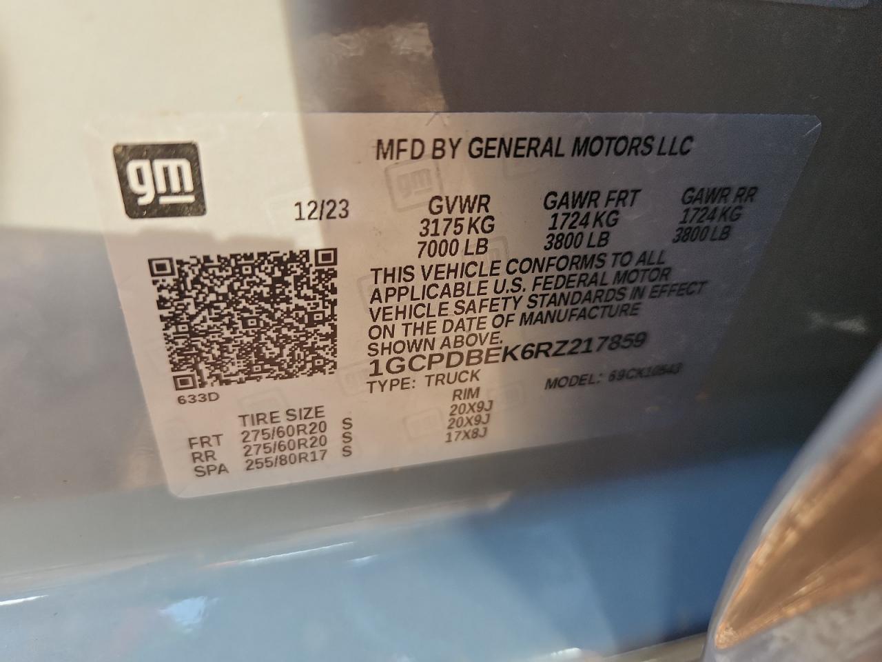 Lot #3263828682 2024 CHEVROLET SILVERADO K1500 CUSTOM