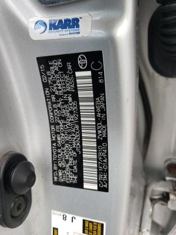2015 TOYOTA PRIUS JTDKN3DU4F1927305