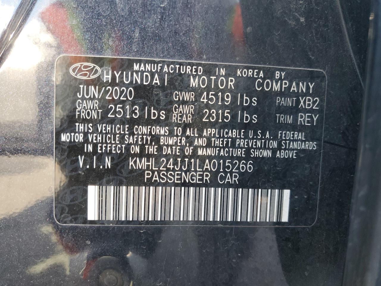 HYUNDAI SONATA HYBRID