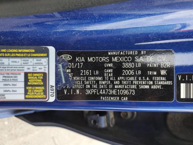 2017 KIA FORTE LX - 3KPFL4A73HE109673