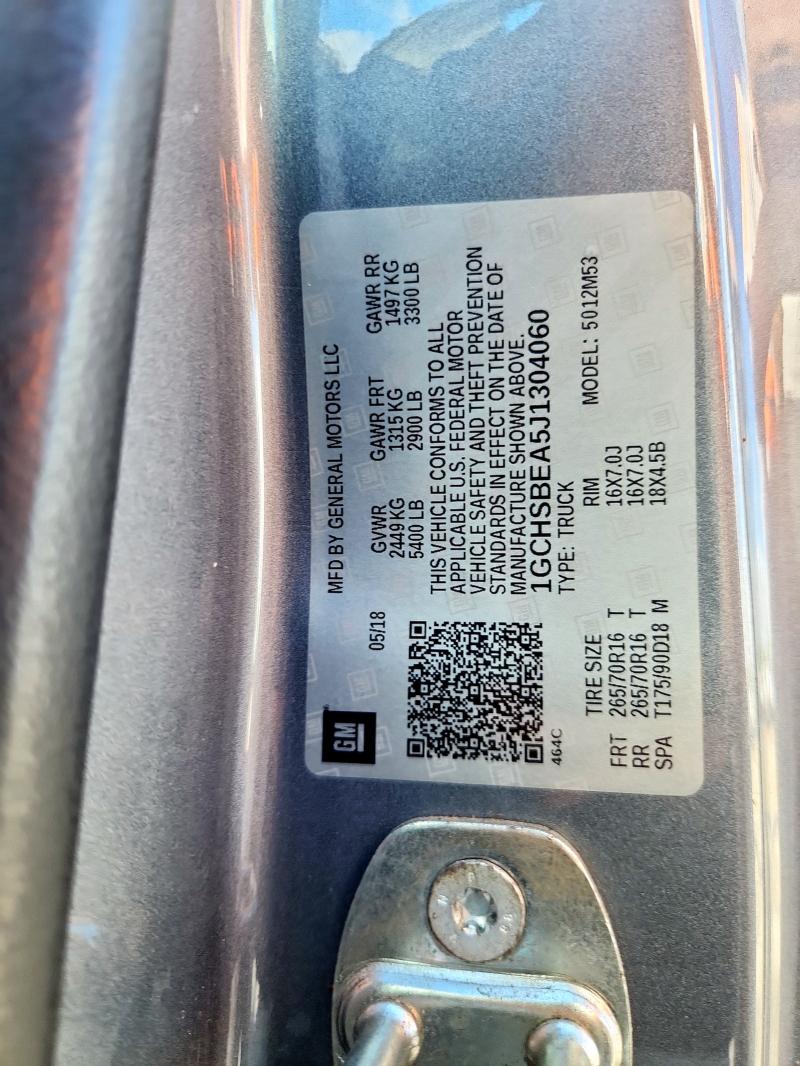 2018 CHEVROLET COLORADO 1GCHSBEA5J1304060