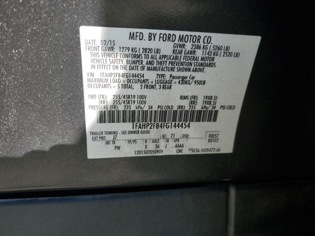 2015 FORD TAURUS LIM 1FAHP2F84FG144454