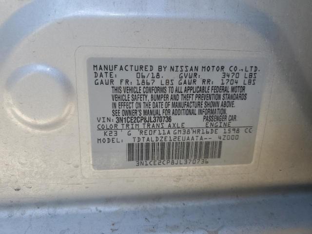 2018 NISSAN VERSA NOTE 3N1CE2CP8JL370736