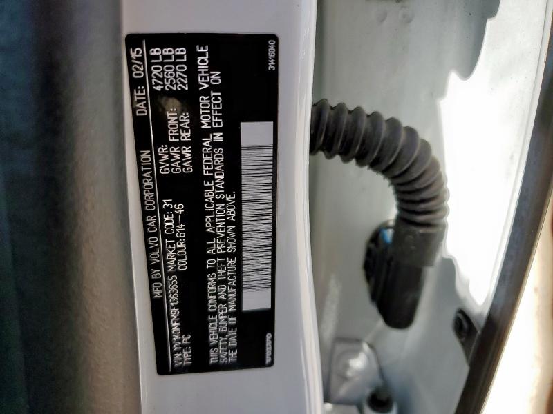 2015 VOLVO S60 PLATIN YV140MFM9F1363655