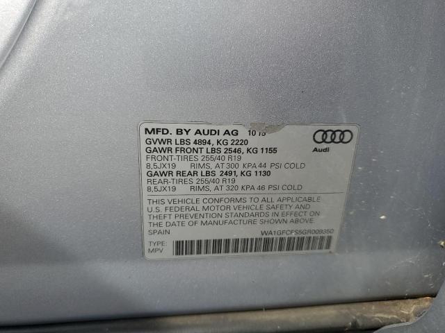 2016 AUDI Q3 PRESTIG WA1GFCFS5GR009350