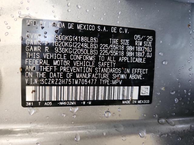 2026 HONDA HR-V EXL 3CZRZ2H75TM705477
