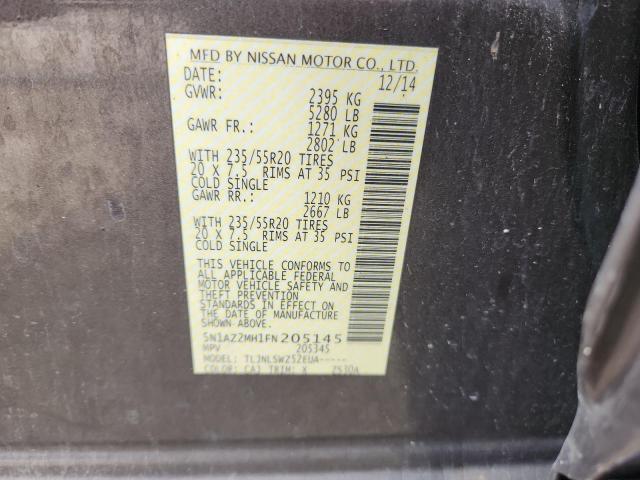 2015 NISSAN MURANO S - 5N1AZ2MH1FN205145