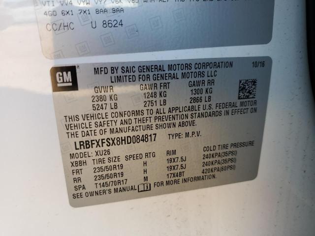 2017 BUICK ENVISION P LRBFXFSX8HD084817