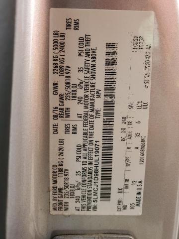 2017 LINCOLN MKC PREMIE 5LMCJ1D98HUL19071