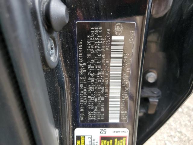 2020 TOYOTA CAMRY SE - 4T1G11AK4LU877097