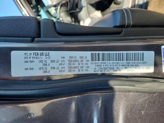 2015 JEEP GRAND CHER 1C4RJFBG0FC762091