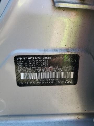 2017 MITSUBISHI MIRAGE ES ML32A3HJ2HH016561
