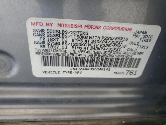 2016 MITSUBISHI OUTLANDER JA4JZ4AX9GZ048142