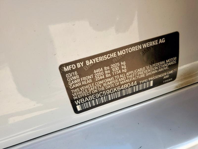 2016 BMW 328 I SULEV WBA8E9C59GK648044