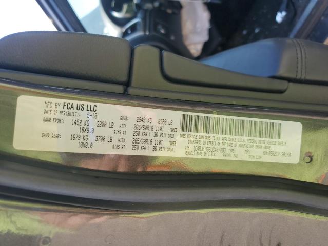 2018 JEEP GRAND CHEROKEE LIMITED 1C4RJEBG9JC407293