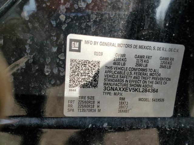2019 CHEVROLET EQUINOX PR - 3GNAXXEV5KL284364