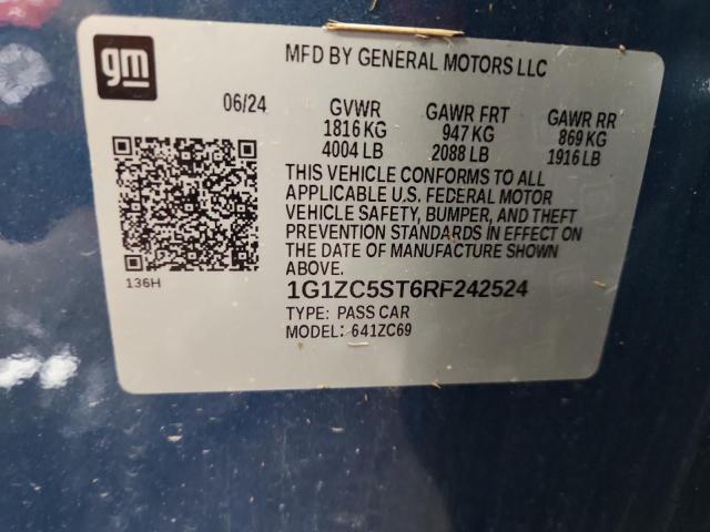 2024 CHEVROLET MALIBU LS 1G1ZC5ST6RF242524