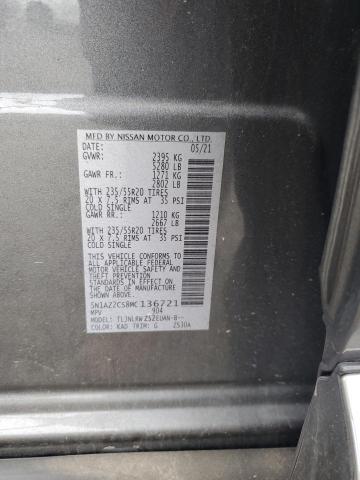 2021 NISSAN MURANO SL 5N1AZ2CS8MC136721