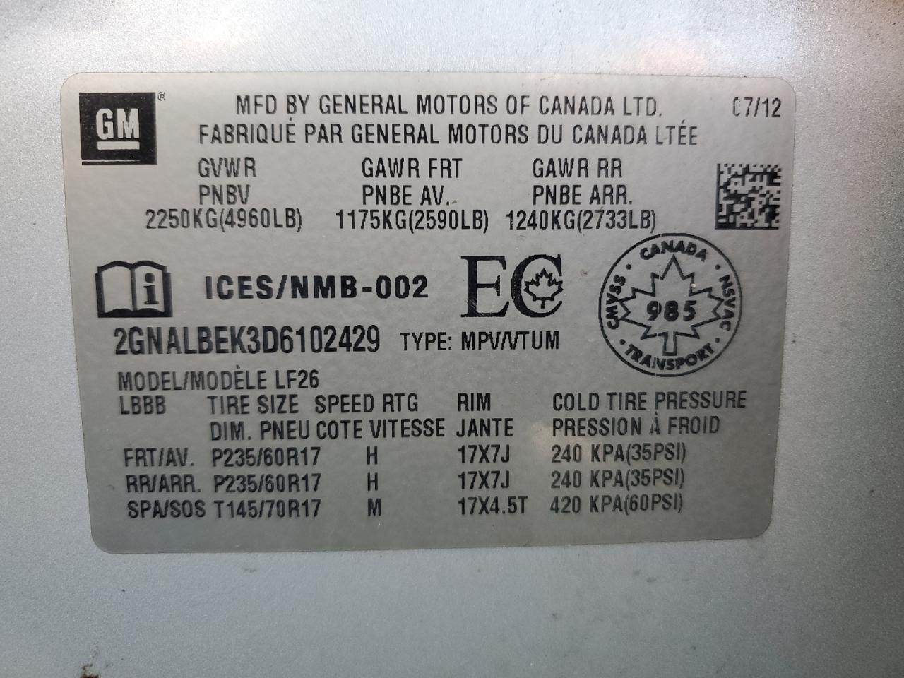 CHEVROLET EQUINOX LS