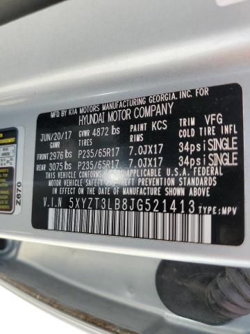 2018 HYUNDAI SANTA FE S 5XYZT3LB8JG521413