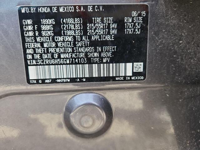2016 HONDA HR-V EX 3CZRU6H56GM714103