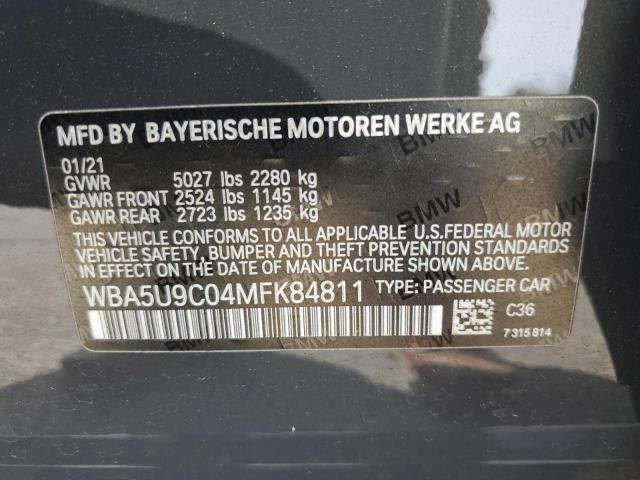 2021 BMW M340XI WBA5U9C04MFK84811