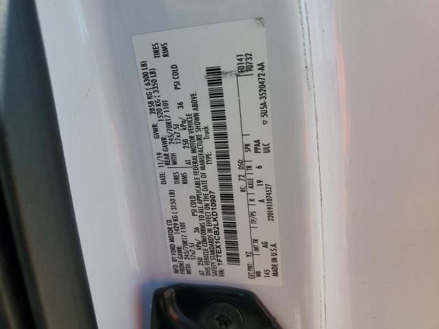 2020 FORD F150 SUPER CAB - 1FTEX1CB2LKD10907