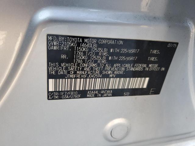 2015 TOYOTA RAV4 LE - JTMBFREV6FJ042594