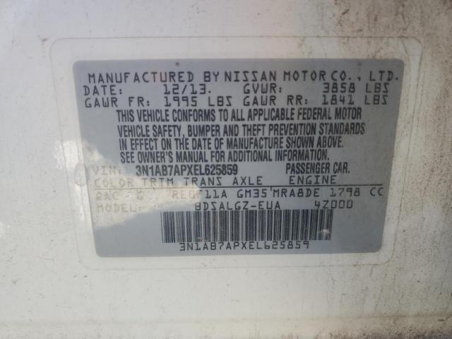 2014 NISSAN SENTRA S - 3N1AB7APXEL625859