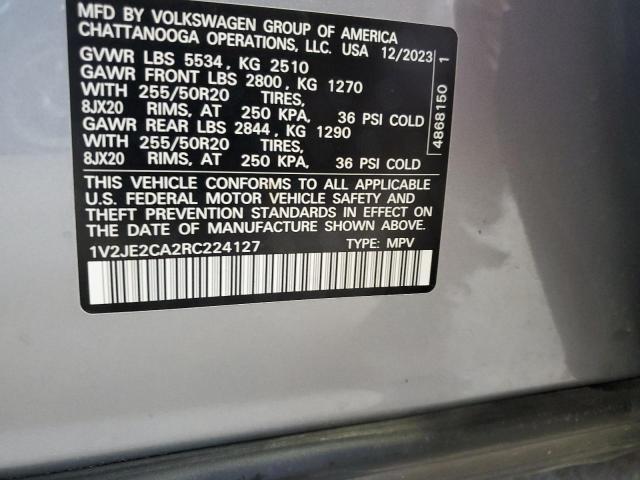 2024 VOLKSWAGEN ATLAS CROS 1V2JE2CA2RC224127
