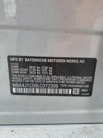 2020 BMW 430I GRAN COUPE WBA4J1C09LCD72309