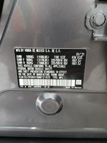 2021 HONDA HR-V SPORT 3CZRU6H15MM721925