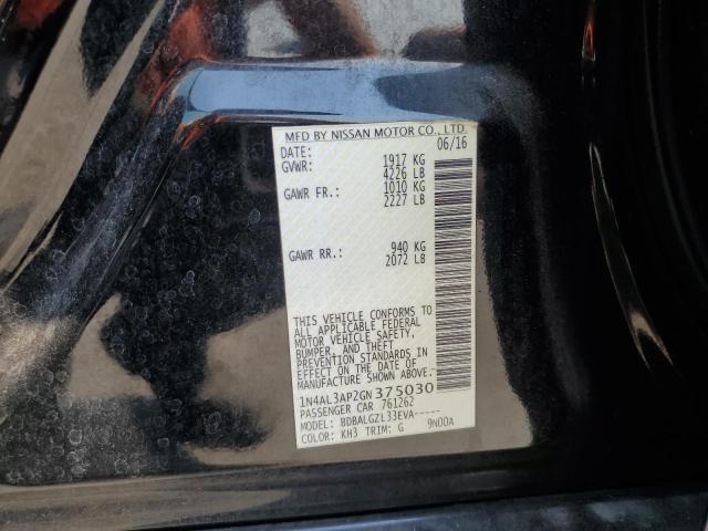 2016 NISSAN ALTIMA 2.5 1N4AL3AP2GN375030