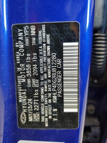 2024 HYUNDAI ELANTRA LI KMHLP4DG2RU812280