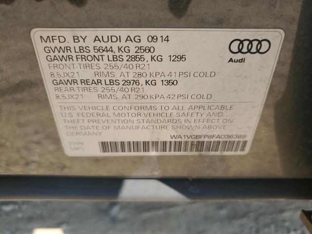 2015 AUDI SQ5 PRESTI WA1VGBFP8FA036369