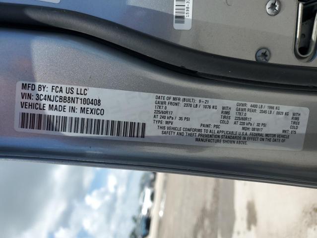 2022 JEEP COMPASS LA - 3C4NJCBB8NT100408