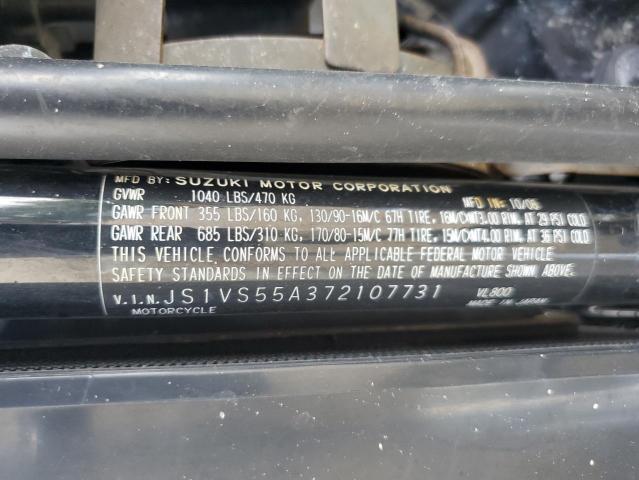 2007 SUZUKI VL800 JS1VS55A372107731