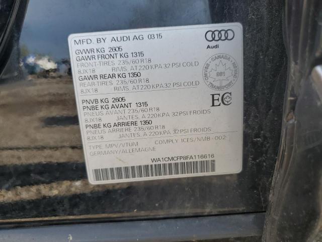 2015 AUDI Q5 TDI PRE WA1CMCFP8FA116616