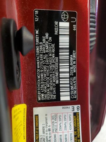 2019 TOYOTA C-HR XLE NMTKHMBX7KR083668