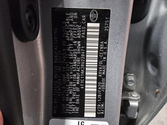 2024 TOYOTA CAMRY LE 4T1C11AK2RU228471