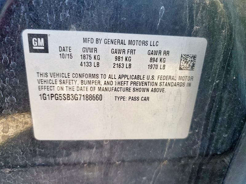 2016 CHEVROLET CRUZE LIMI 1G1PG5SB3G7188660