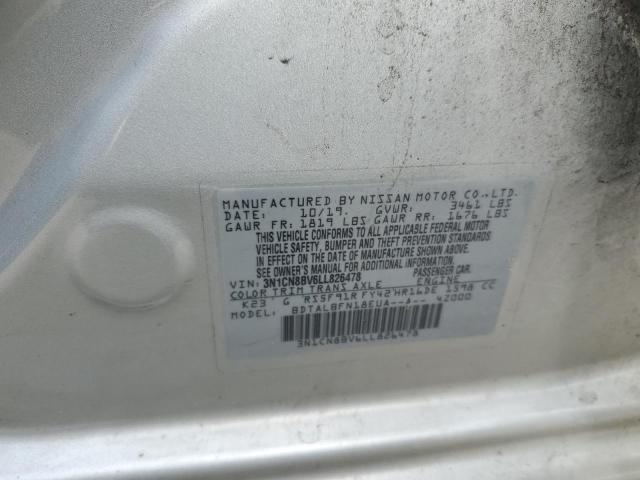 2020 NISSAN VERSA S 3N1CN8BV6LL826478